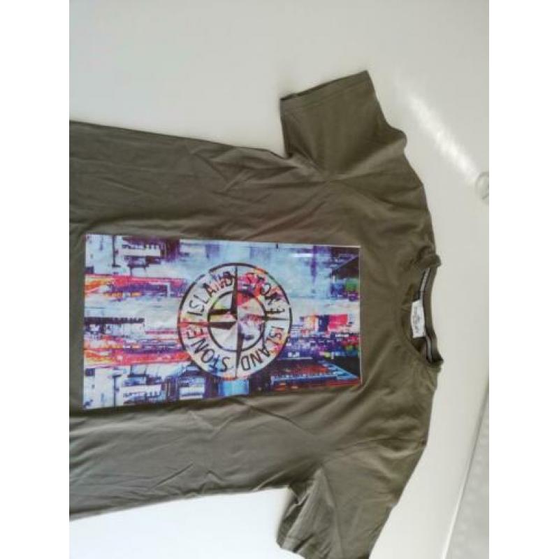 Legergroen stone island xl