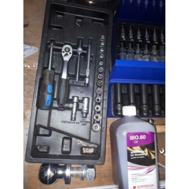 Partij gereedschap, handgereedschap, krachtdoppen, torx