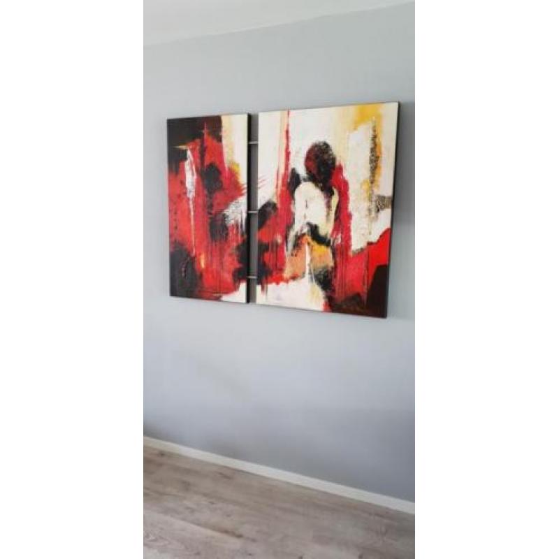 Schilderij Ricky Damen ,Kunst De ontdekking