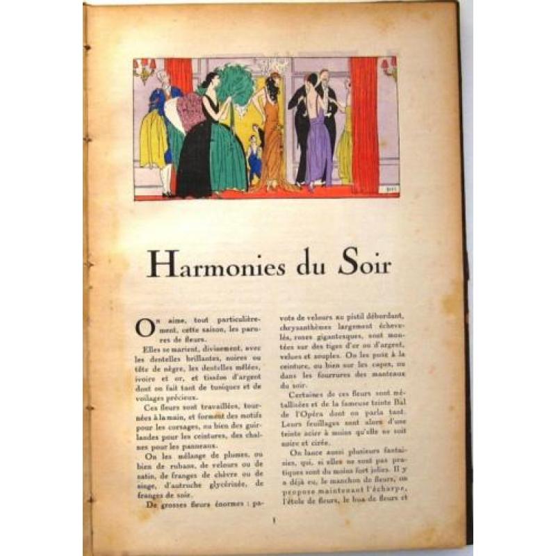 Tres Parisien 1921-22 TWEE stuks Art Deco Mode Pochoir ill.