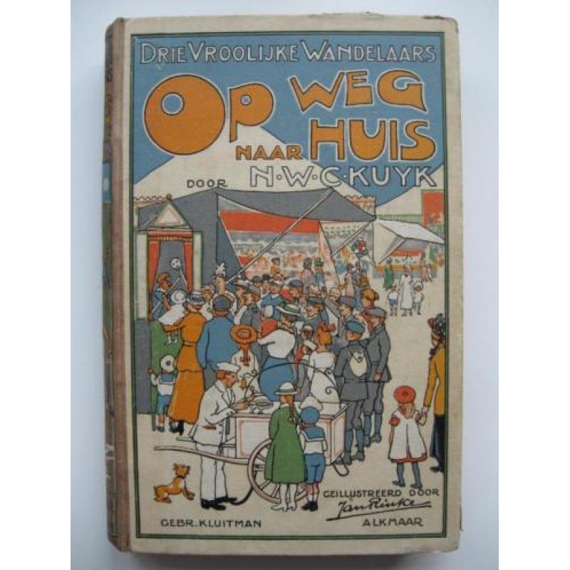 Oud kinderboek - De Goudvullkaan Jules Verne Kluitman etc...
