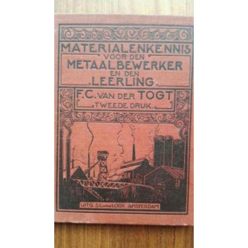 Mooie oude boekband: Materialenkennis metaalbewerker 1915