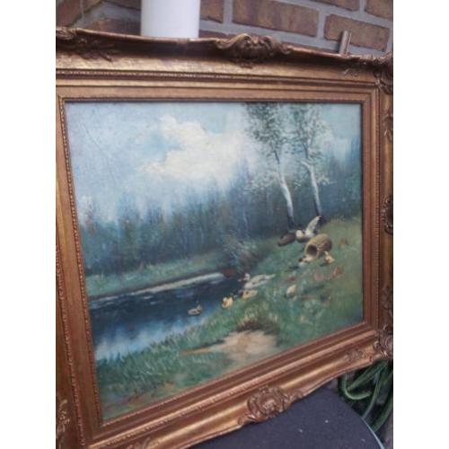 Mooi schilderij op linnen: van J.B.Arts 50x40