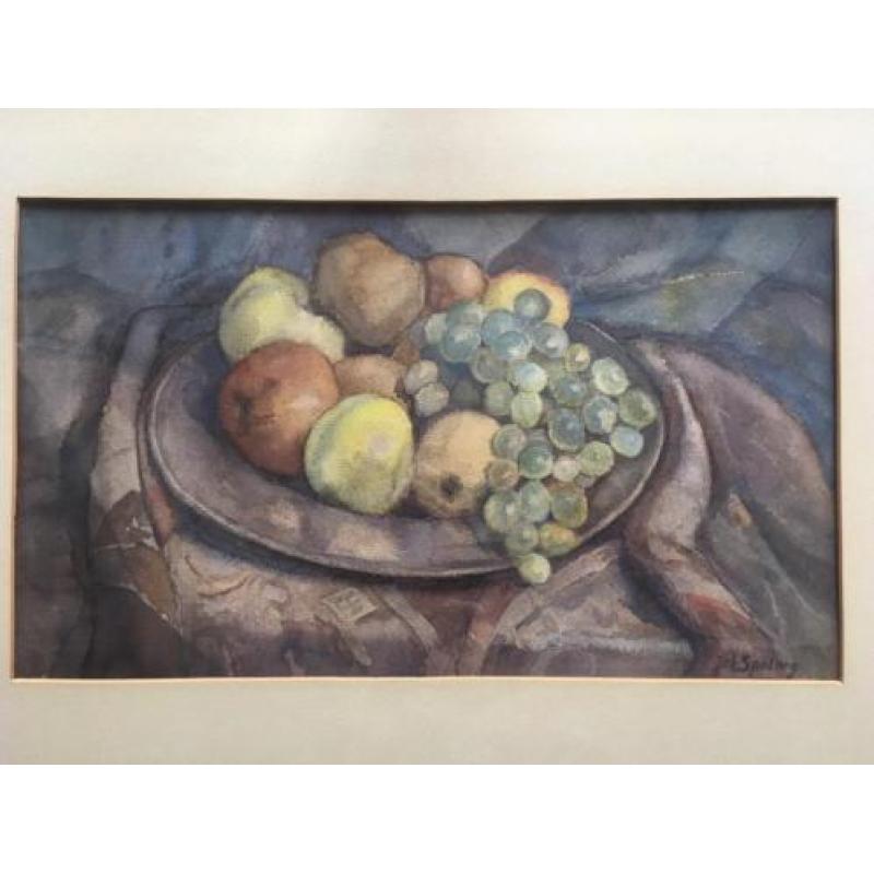 4 aquarellen van Joh. Spaling 1891 - 1974