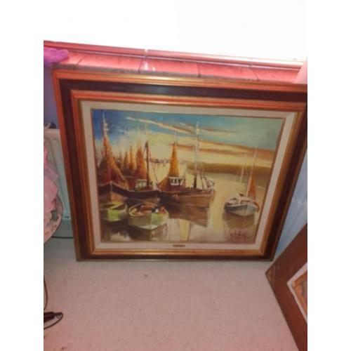 Olieverf schilderij met certificaat