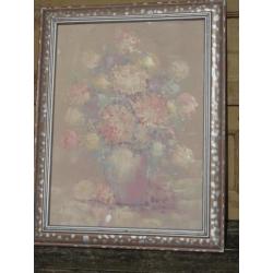 schilderij stilleven bloemen pastelkleuren