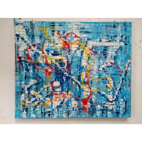 Morning. Groot formaat. Dik relief. Door M. van Vliet