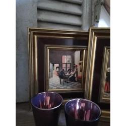 2 mini schilderijtjes