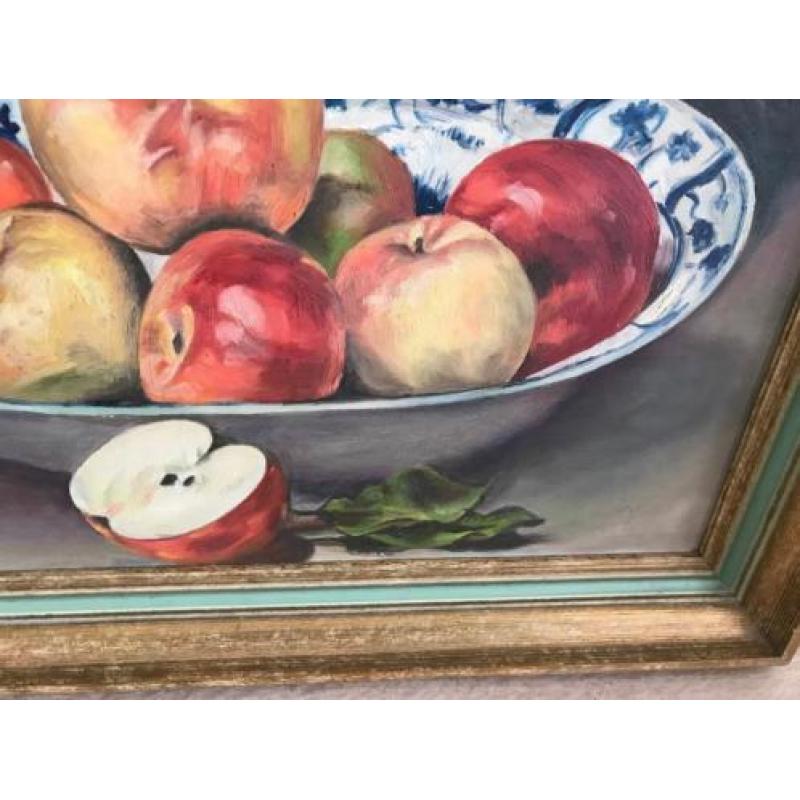 zeer mooi schilderij - huile sur panneau-stilleven