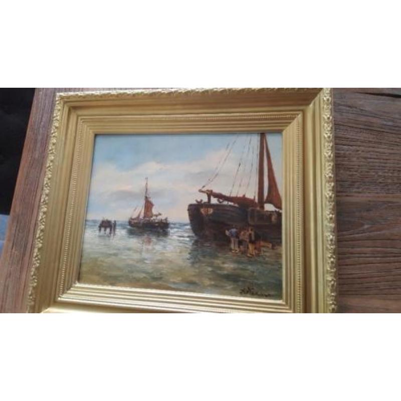 Uit inboedel A. KARSSEN olieverfschilderij