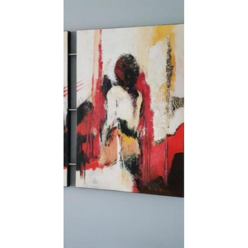 Schilderij Ricky Damen ,Kunst De ontdekking