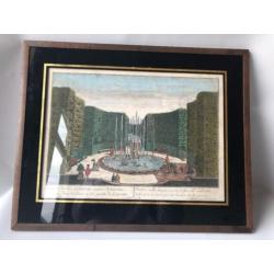 Georg Balthasar - Fontein in het labyrint optica prent