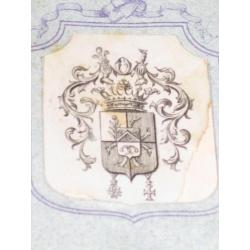 monogram familiewapens 293 stuks in boek rond 1900 (11)