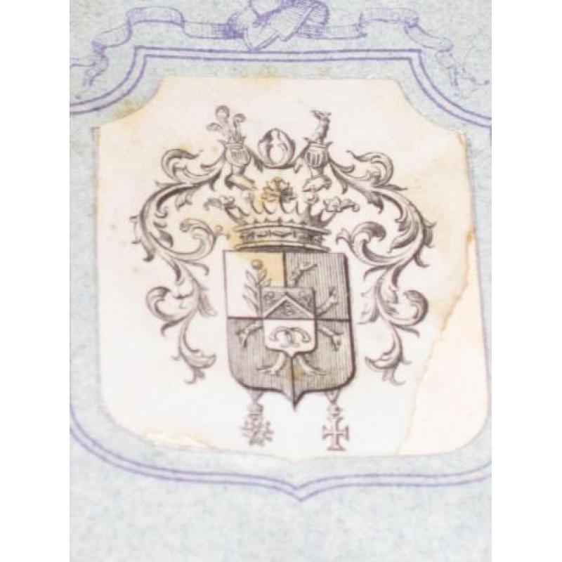 monogram familiewapens 293 stuks in boek rond 1900 (11)