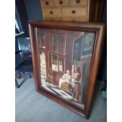 Antiek schilderij P. Van Hoogh geschilderd door J. Van Reeth