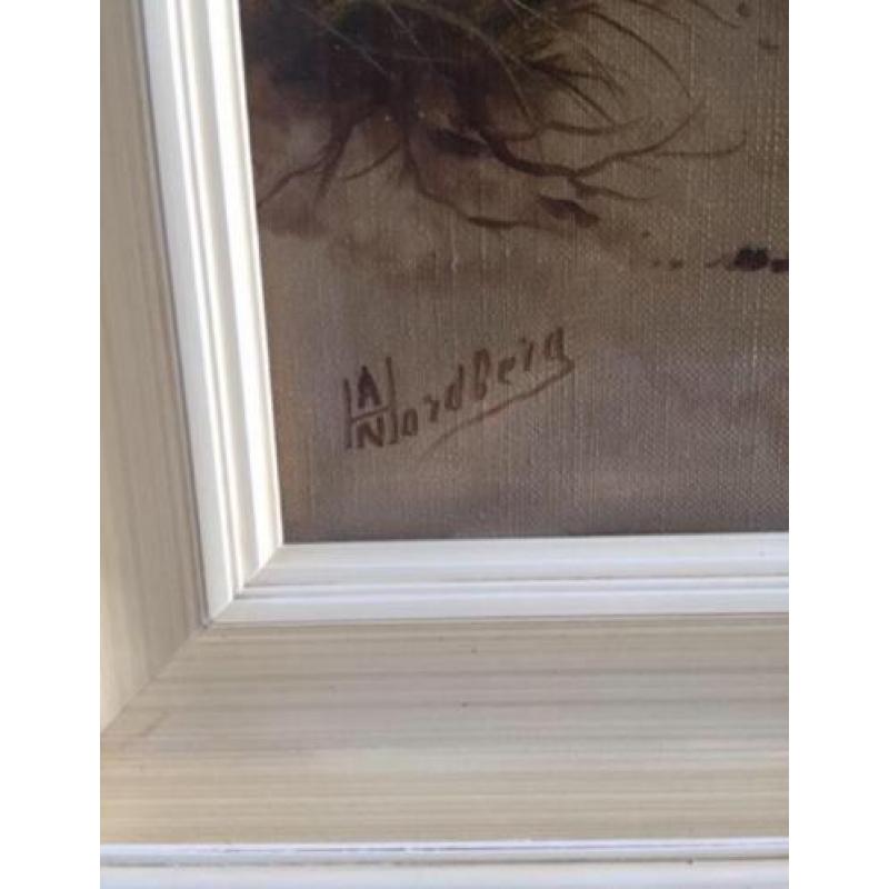 Schilderij schilder Noordberg olieverf duinen voorstelling