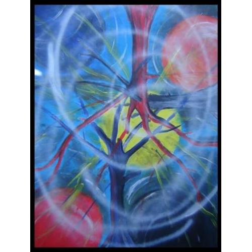 'energy' schilderij abstract