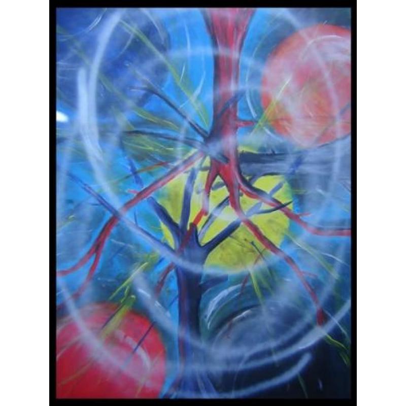 'energy' schilderij abstract