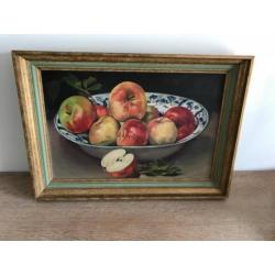 zeer mooi schilderij - huile sur panneau-stilleven