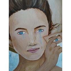 Te koop, schilderij eigen werk