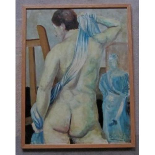 = MANNELIJK NAAKT = gesigneerd = ca 1940 = MANNELIJK NAAKT==