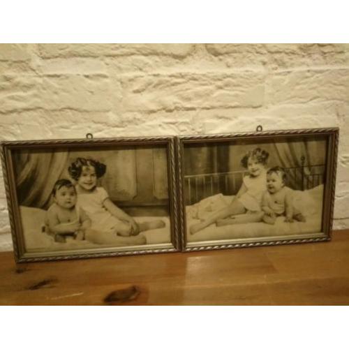 Vintage foto's in lijst