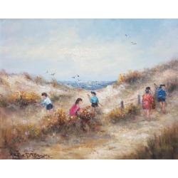 Peter Brouwer 1935 - 2010 - Kinderen in de duinen