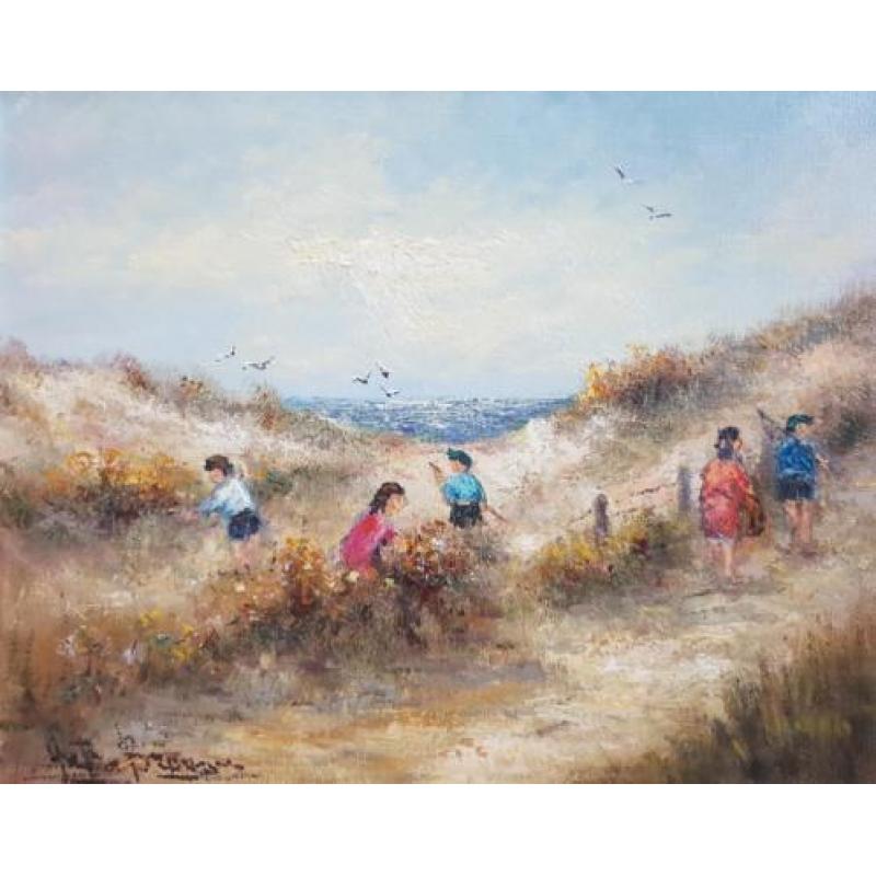 Peter Brouwer 1935 - 2010 - Kinderen in de duinen