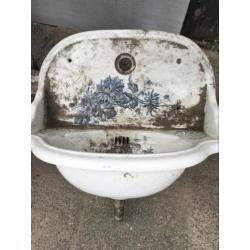 Oude wc & wastafel