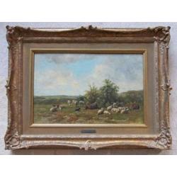 ===Simon van den Berg 1812-1891==schapenherder met kudde=