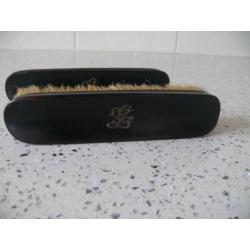 Antieke Ebony hout borstels, ebbenhout