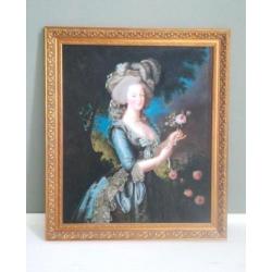 Olieverfschilderij 'Marie-Antoinette à la Rose' (1783 kopie)