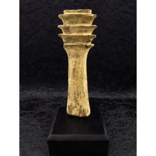 Egyptian wooden Djed or Zad statue