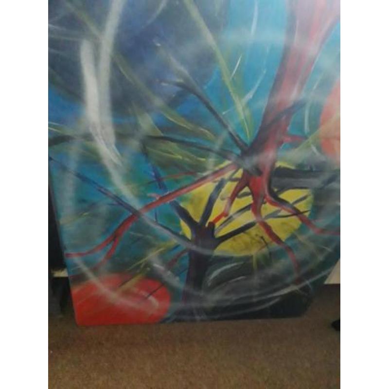 'energy' schilderij abstract