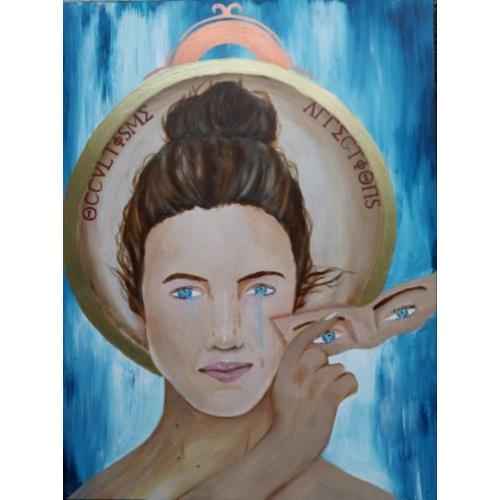 Te koop, schilderij eigen werk