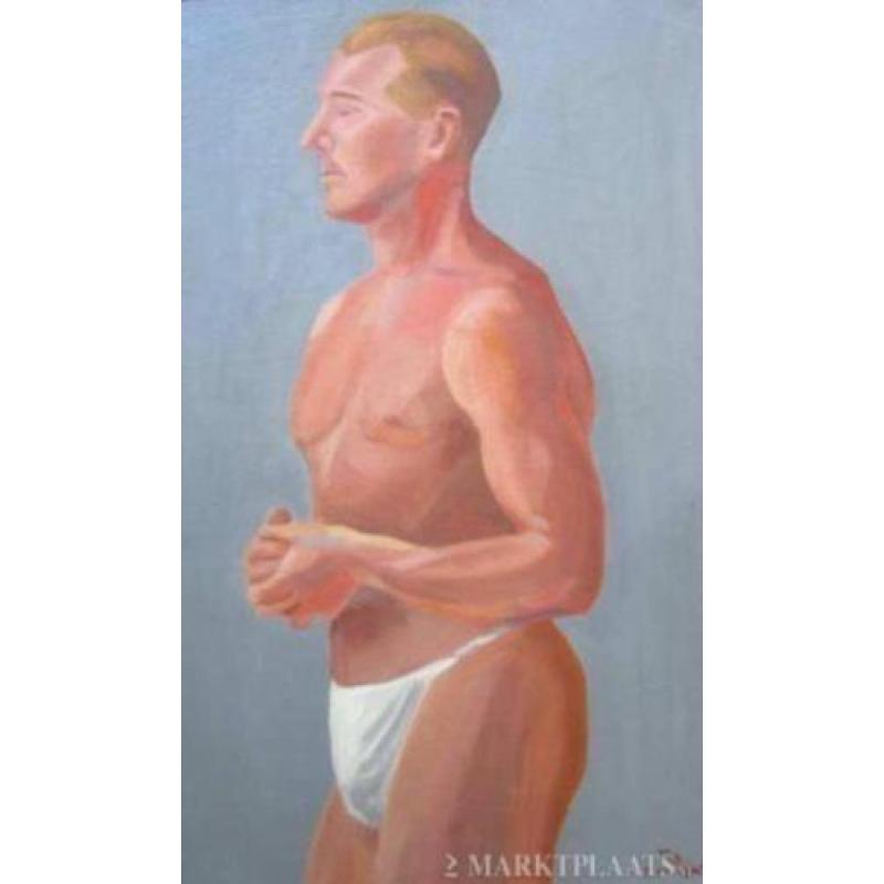 =MANNELIJK (half) NAAKTEN=collectie=diverse doeken=1900-1980
