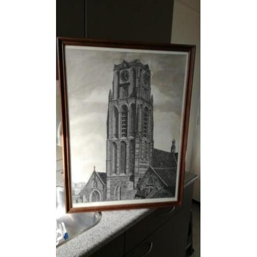 Schilderij in Pentekening uit 1947