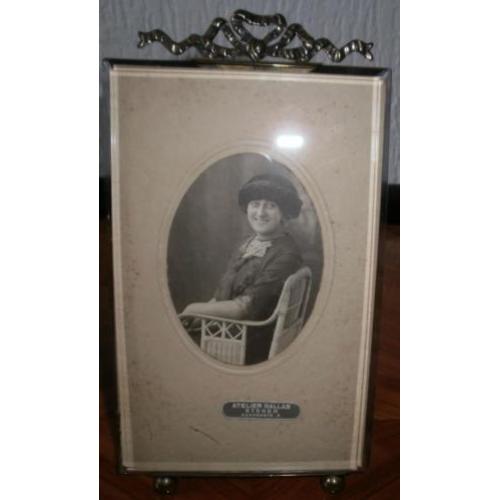 Antiek strik/fotolijstje