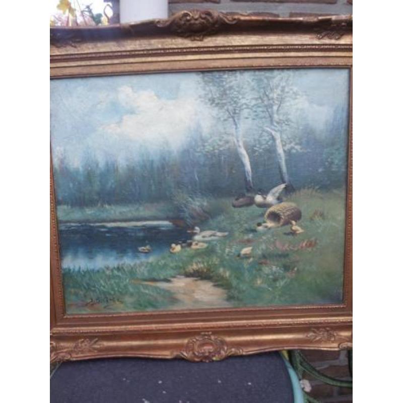 Mooi schilderij op linnen: van J.B.Arts 50x40