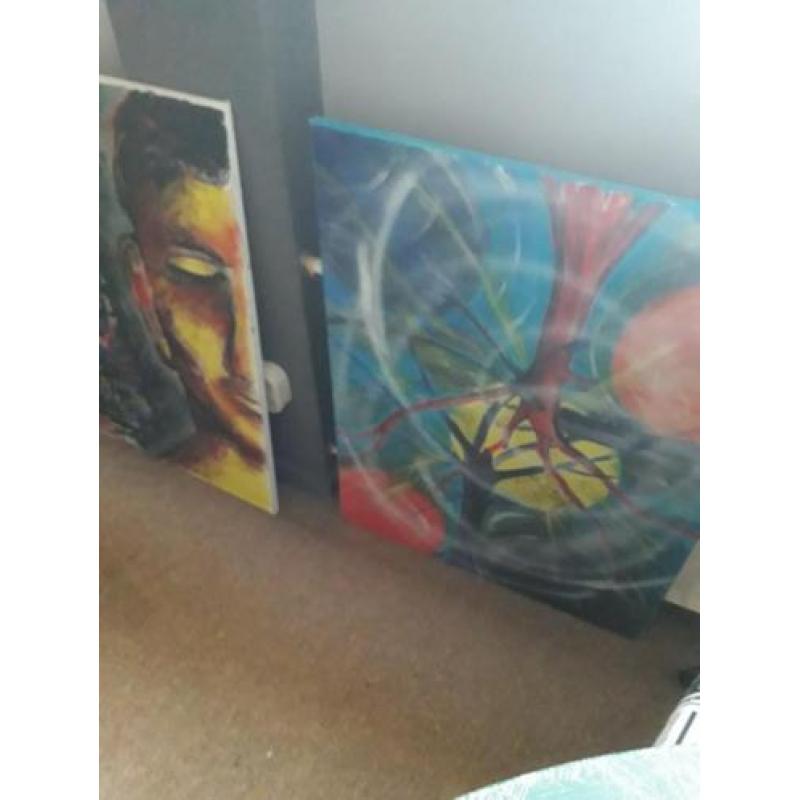 'energy' schilderij abstract