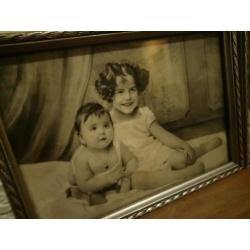 Vintage foto's in lijst