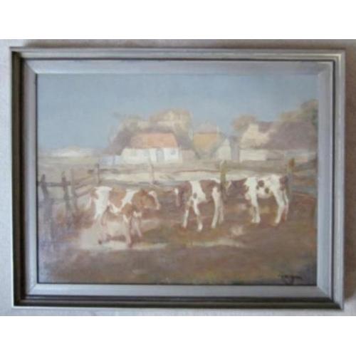 =landschap m koeien==FEDOR VAN KREGTEN 1871-1937==KOOPJE!!