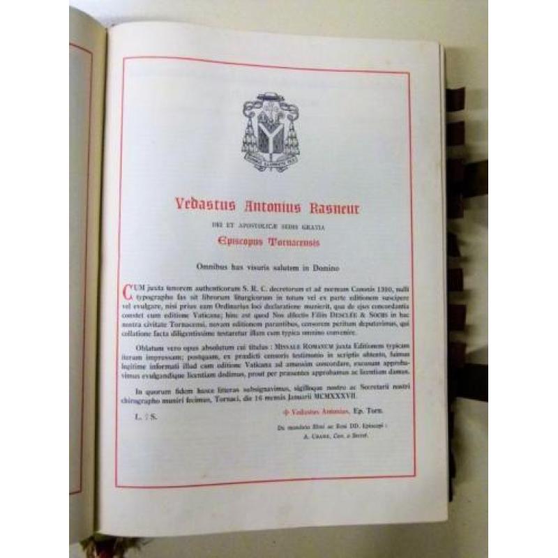 (237) Boek; missale Romanum - Vedastus Antonius Rasneur