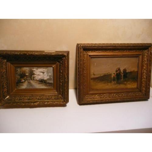 Antiek strandgezicht - winterlandschap