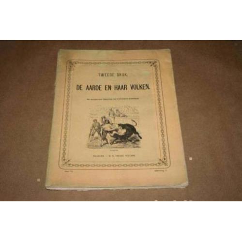 Zeldzame losse aflevering De aarde en haar volken - 1870 !!