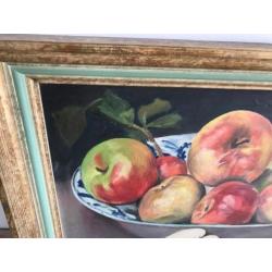 zeer mooi schilderij - huile sur panneau-stilleven