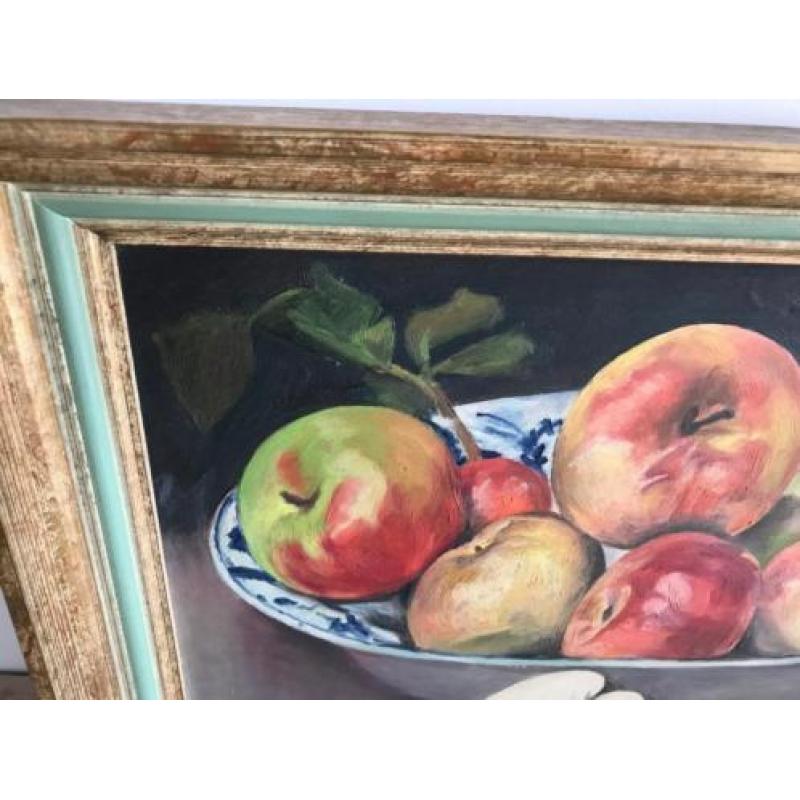 zeer mooi schilderij - huile sur panneau-stilleven