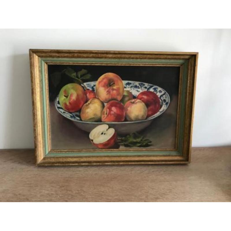 zeer mooi schilderij - huile sur panneau-stilleven
