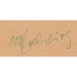 Klaus J van de Locht(1942)Krijttekening"Jaloerse Mino"Ges Ge
