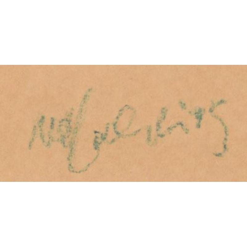 Klaus J van de Locht(1942)Krijttekening"Jaloerse Mino"Ges Ge